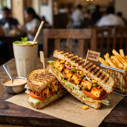 Peri Peri Paneer Sandwich