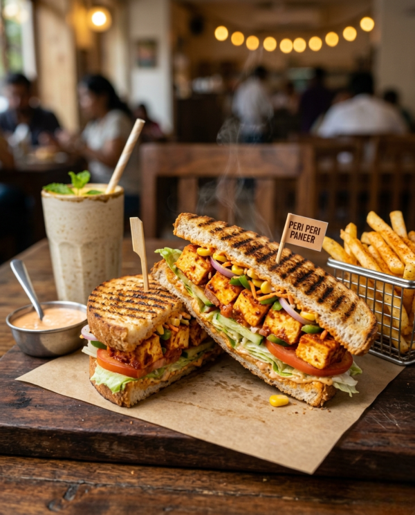 Peri Peri Paneer Sandwich