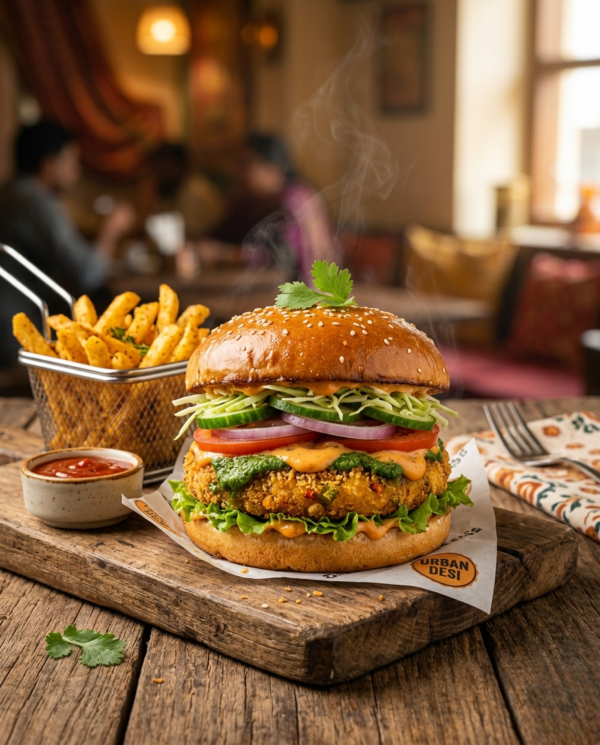 Veggie Burger (Without Cheese)
