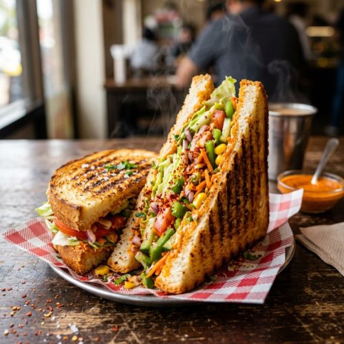 Peri Peri Veggie Sandwich
