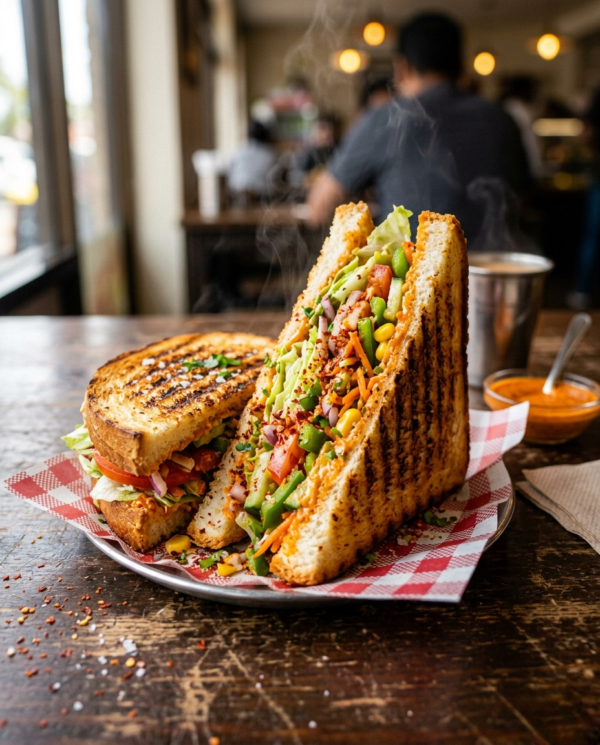 Peri Peri Veggie Sandwich