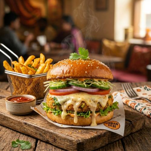 Veggie Burger With Cheese