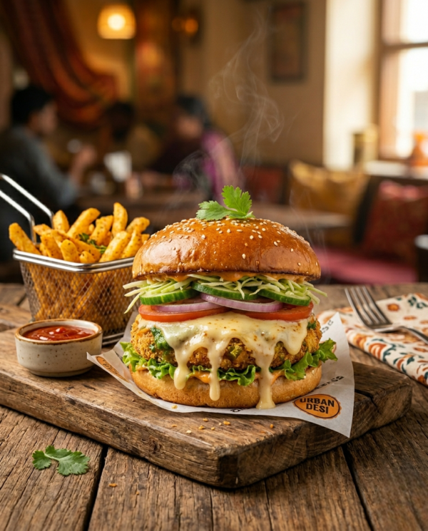 Veggie Burger With Cheese